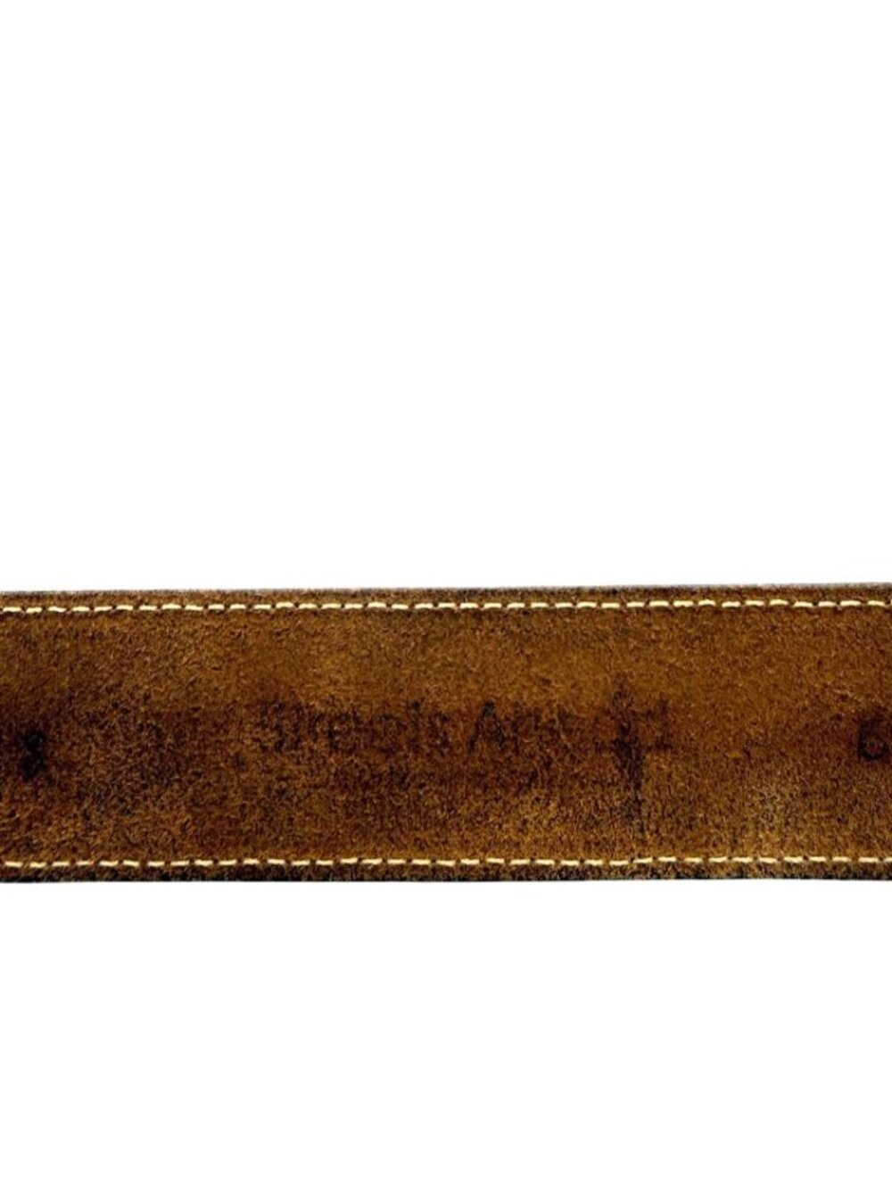 Streets Ahead Womens Statement Belt Brown Leather Silver-Tone Buckle Boho Size S - Picture 11 of 14